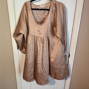 Umgee Bronze Patterned Dress